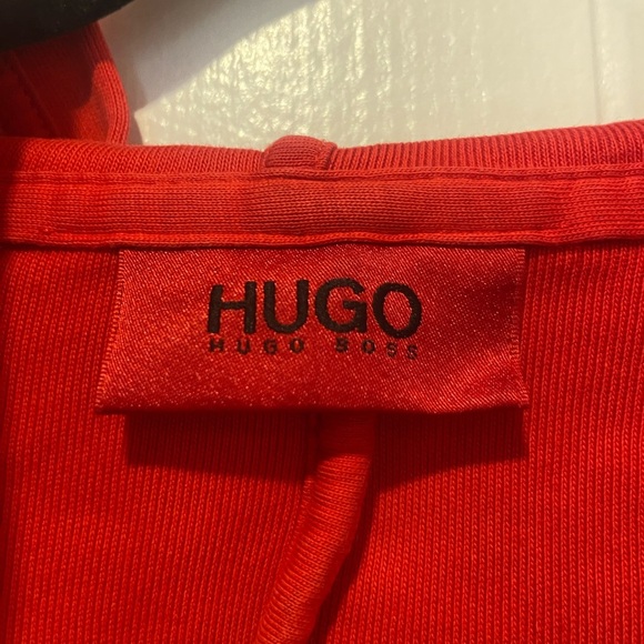 Hugo Boss Men’s Red Zip-Up Hoodie – Size Small - Picture 4 of 4
